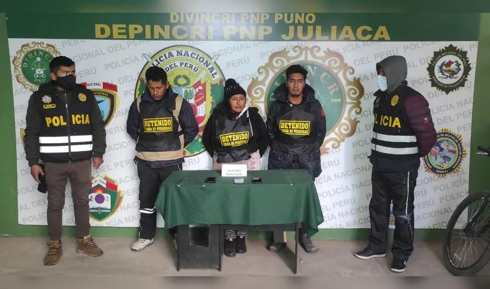 Puno. Intervención dejó tres personas detenidas en La Rinconada. Foto: PNP
