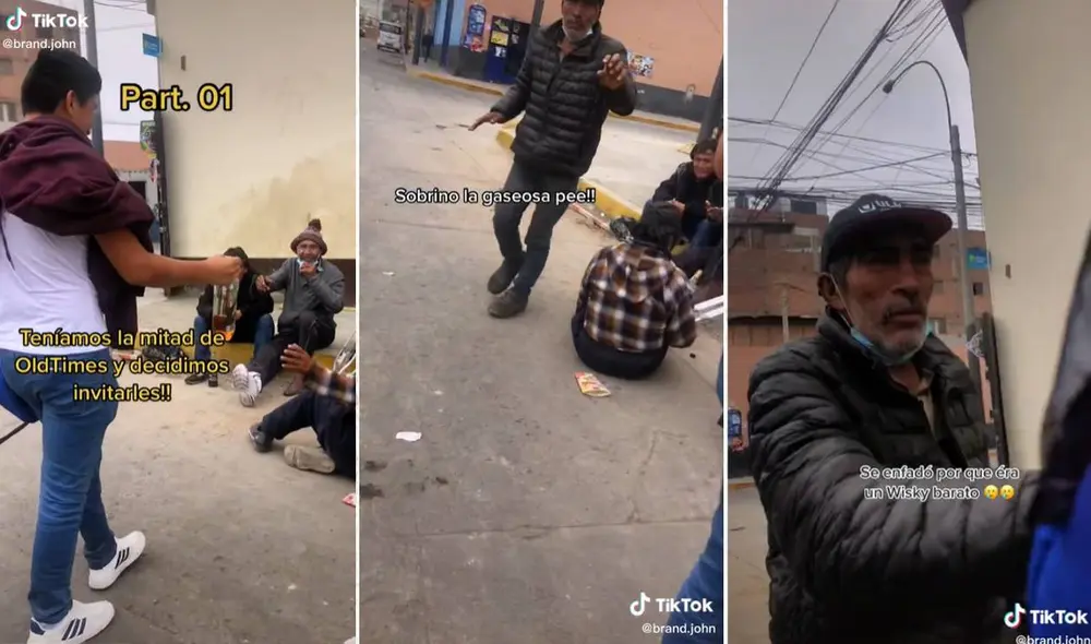 El joven fue recriminado también por la marca de la bebida. Foto: composición LR/captura de TikTok/@brand.john El joven fue recriminado también por la marca de la bebida. Foto: composición LR/captura de TikTok/@brand.john