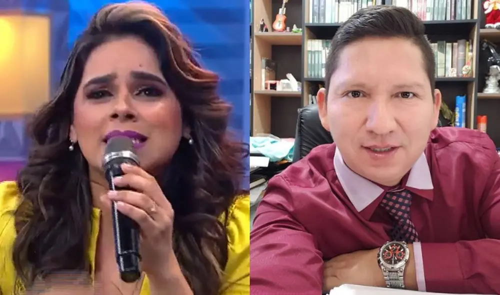 Giuliana Rengifo indignada por declaraciones de esposa del notario Paul Pineda. Foto: composición/captura de América TV/Paul Pineda/Instagram Giuliana Rengifo indignada por declaraciones de esposa del notario Paul Pineda. Foto: composición/captura de América TV/Paul Pineda/Instagram