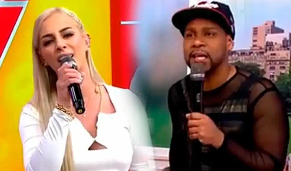 Dalia Durán recibió los aplausos de los conductores de "América hoy". Foto: composición/captura América TV