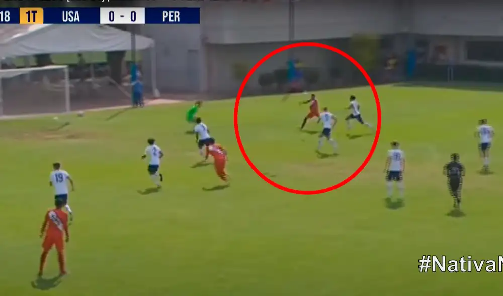Diether Vásquez anotó el primer tanto en la Revelations Cup. Foto: captura/Nativa TV Diether Vásquez anotó el primer tanto en la Revelations Cup. Foto: captura/Nativa TV