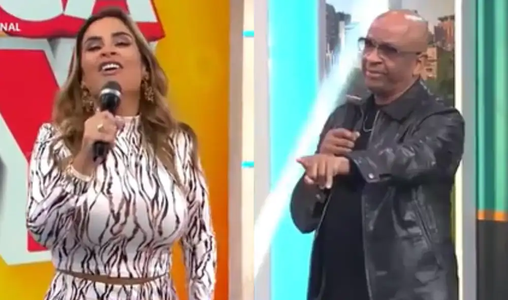 El productor Sergio George visitó el set de "América hoy". Foto: Captura de América El productor Sergio George visitó el set de "América hoy". Foto: Captura de América