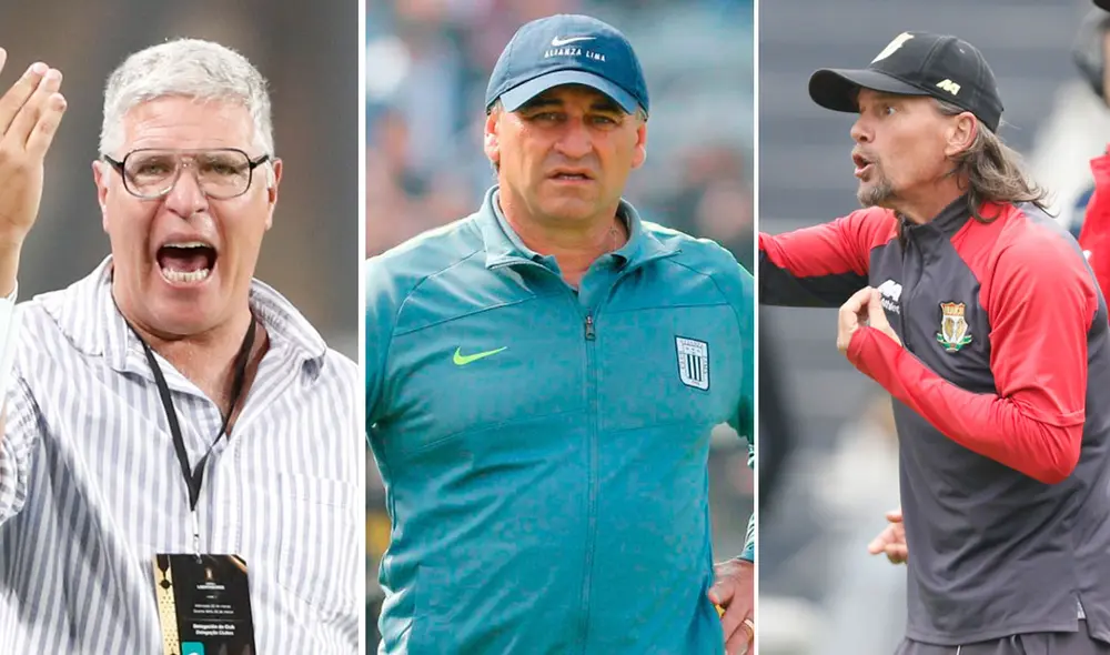 Solo cinco técnicos que iniciaron la Liga 1 2022 se mantienen en el cargo. Foto: composición/EFE/GLR Solo cinco técnicos que iniciaron la Liga 1 2022 se mantienen en el cargo. Foto: composición/EFE/GLR