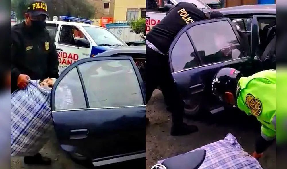 En el registro vehícular encontraron las bolsas con drogas. Foto: MPT