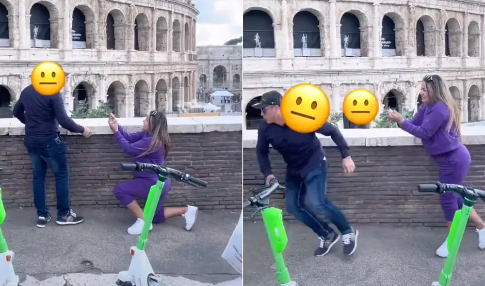 Este hecho sucedió en Italia. Foto: composición LR / TikTok / @gabrielagrajall Este hecho sucedió en Italia. Foto: composición LR / TikTok / @gabrielagrajall