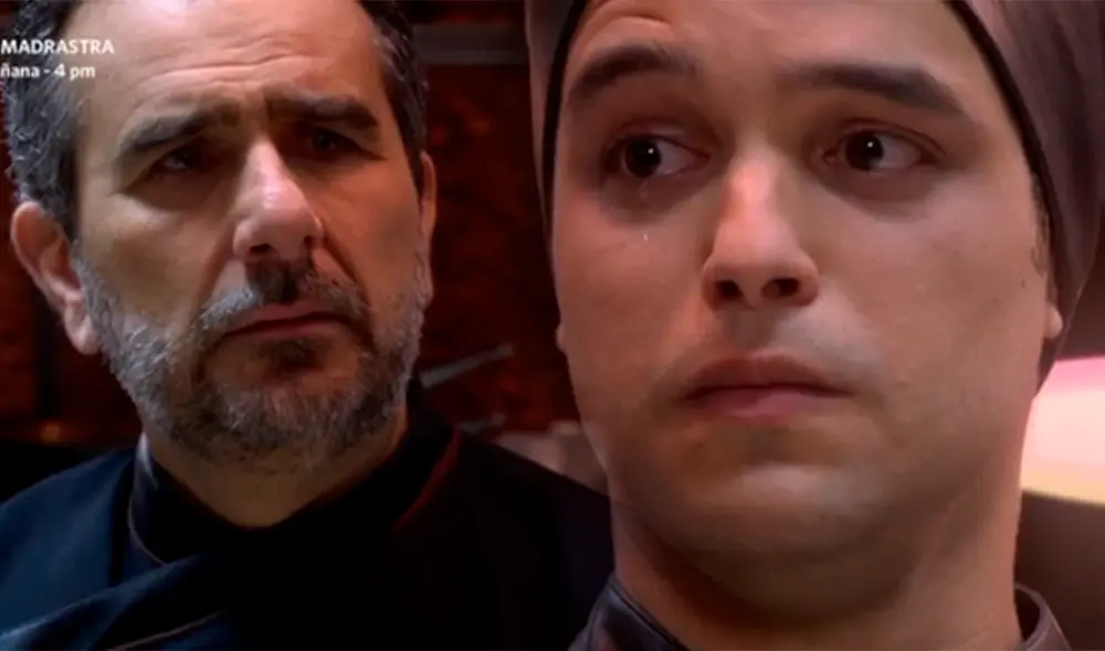 Cristóbal Montalbán se puso a llorar de la vergüenza al ser descubierto por su padre Diego Montalbán. Foto: composición/captura América TV