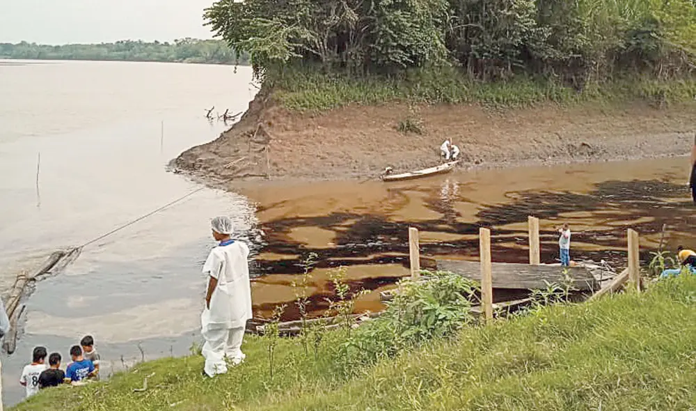 Auxilio. Comunidades demandan ayuda humanitaria tras contaminación del río Marañón. Foto: difusión