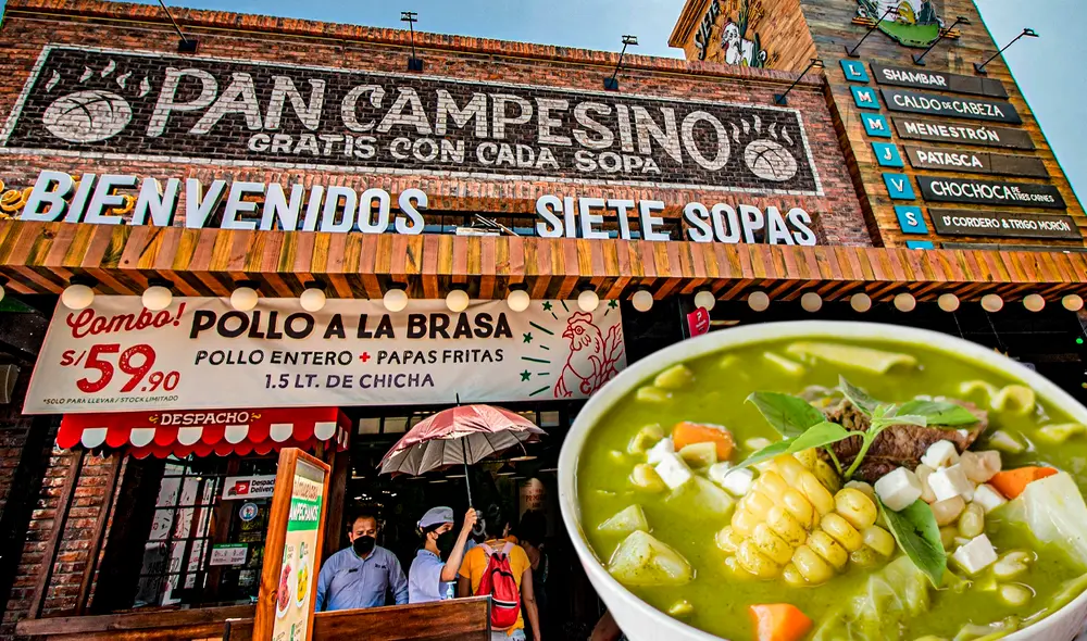 Conoce cuánto cuesta comer en Siete Sopas y cuáles son sus famosos caldos del día. Foto: Siete sopas / captura Facebook