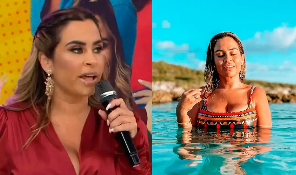 Ethel Pozo habló sobre la fotografía retocada que subió a redes. Foto: composición LR/América TV/Instagram/Ethel Pozo