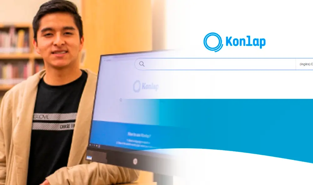 Por su buscador web Konlap, Héctor Díaz ha ganado el patrocinio de Microsoft For Startups por US$ 150 000. Foto: composición LR/ Andina / Konlap