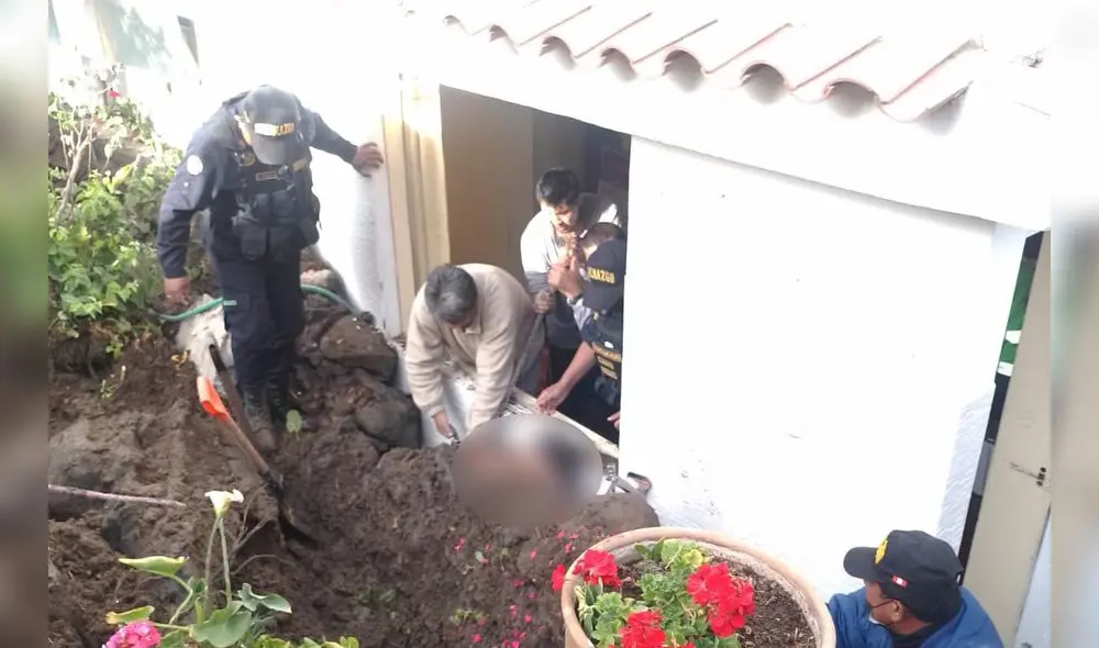 Arequipa. Serenos de Paucarpata también estuvieron en el lugar del accidente. Foto: Serenazgo