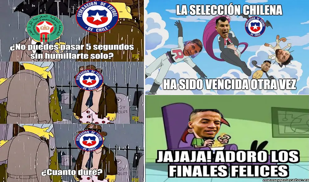 Chile perdió contra Marruecos y no sabe lo que es ganar desde febrero. Foto: composición/captura de Twitter Chile perdió contra Marruecos y no sabe lo que es ganar desde febrero. Foto: composición/captura de Twitter