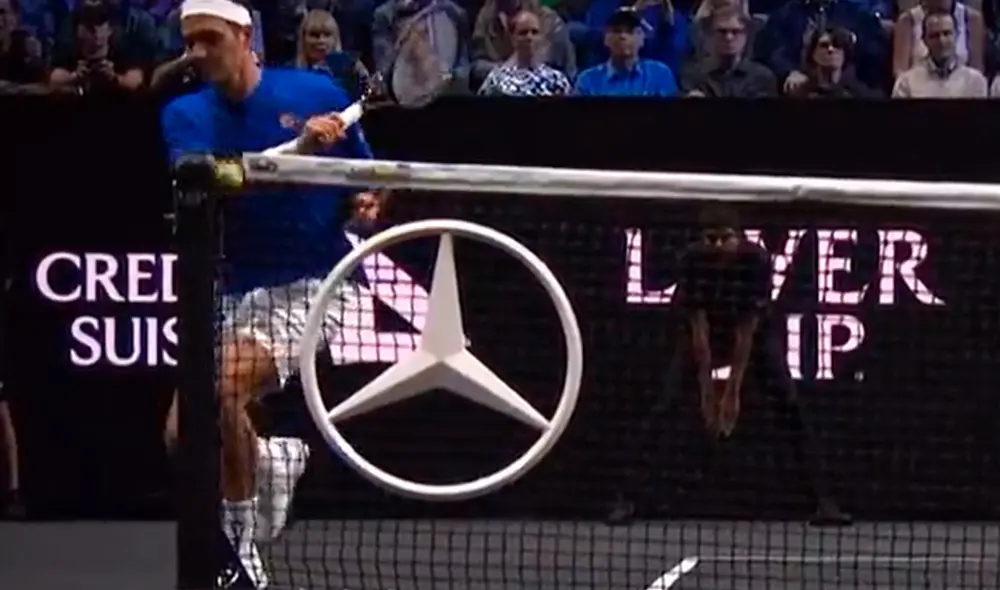 Roger Federer está jugando con Nadal en la Laver Cup 2022. Foto: captura/Euro Sports