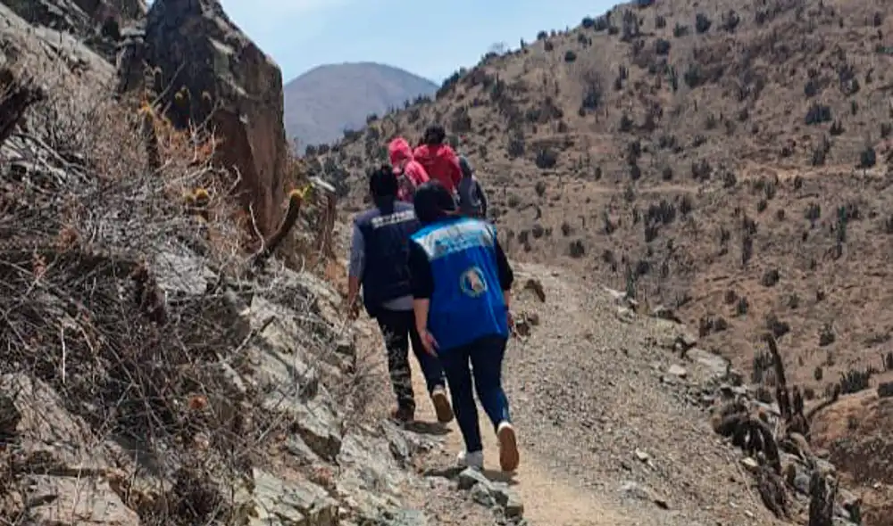 Las niñas fueron halladas en el sector Shimay, correspondiente a la comunidad de Quipan, en la provincia de Canta. Foto Ministerio Público