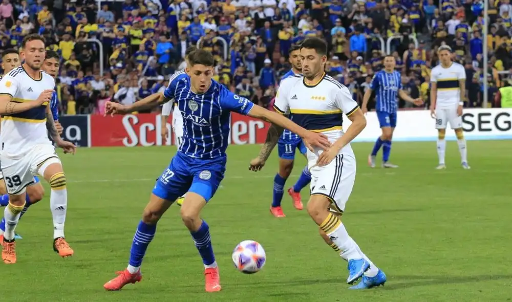 Los xeneizes salieron victoriosos ante Godoy y alcanzaron la punta del campeonato. Foto: Twitter @LigaAFA Los xeneizes salieron victoriosos ante Godoy y alcanzaron la punta del campeonato. Foto: Twitter @LigaAFA