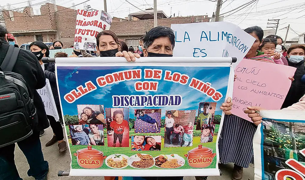 Lucha. Piden transparencia y que alimentos lleguen a tiempo. Foto: difusión
