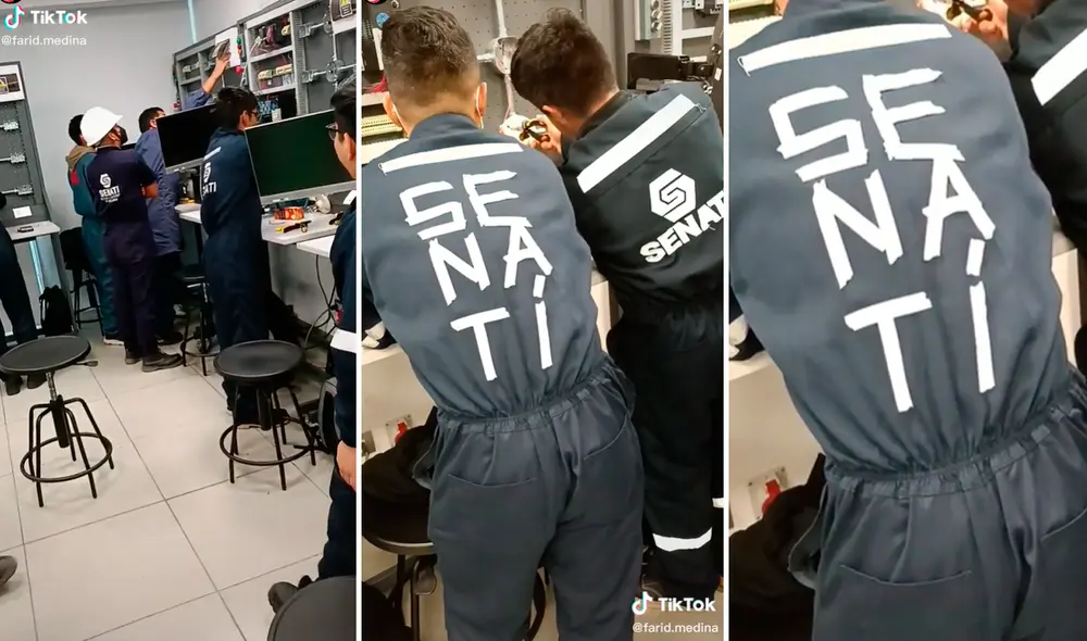 El muchacho no se hizo problema y encontró una solución al tema de su uniforme. Foto: composición LR/captura de TikTok/@Farid.medina