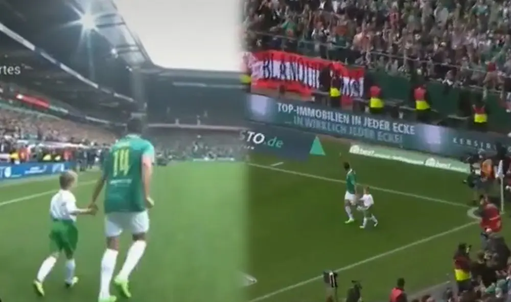 Claudio Pizarro juega su partido de despedida en Alemania. Foto: captura de Movistar Deportes Claudio Pizarro juega su partido de despedida en Alemania. Foto: captura de Movistar Deportes