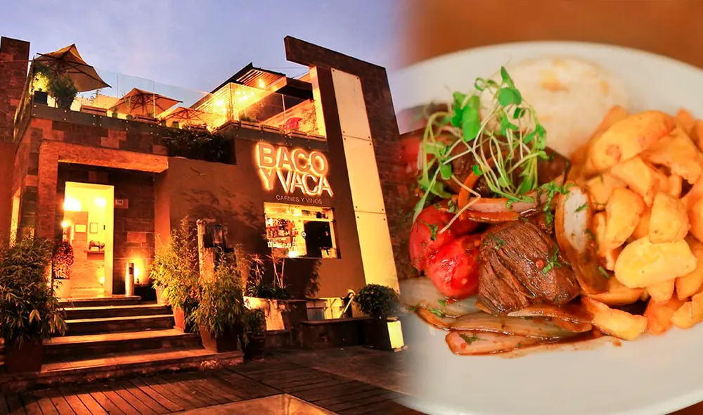 Baco y Vaca es un restaurante especializado en cortes Angus Prime y vinos. Foto: composición LR/Baco y Vaca - IG/Tripadvisor