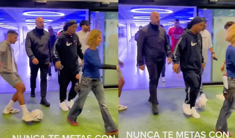 Ronaldinho es un exjugador de fútbol brasileño, nacionalizado español, que se desempeñaba como centrocampista. Foto: composición LR/TikTok/@record_mexico Ronaldinho es un exjugador de fútbol brasileño, nacionalizado español, que se desempeñaba como centrocampista. Foto: composición LR/TikTok/@record_mexico