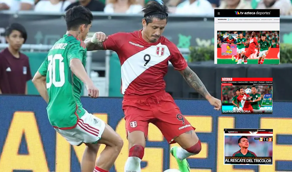 Las portadas mexicanas sobre el triunfo mexicano. Foto: composición LR/selección peruana Las portadas mexicanas sobre el triunfo mexicano. Foto: composición LR/selección peruana