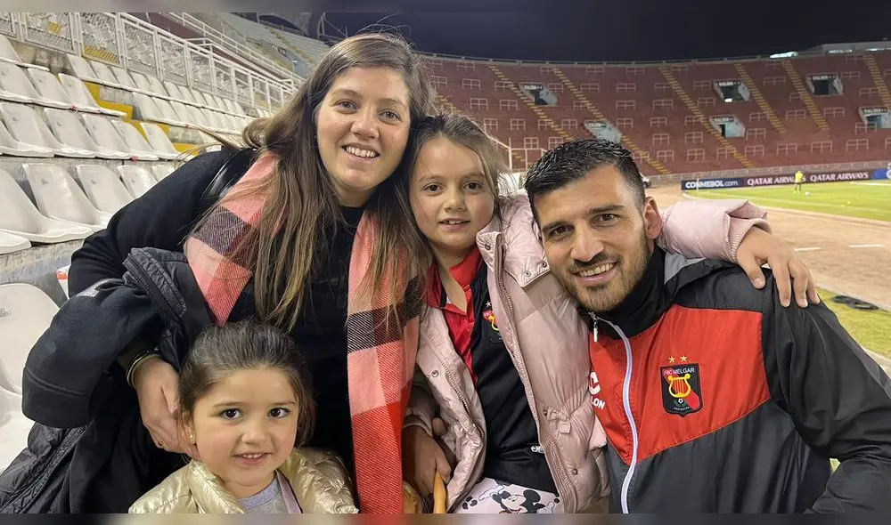 Ornella y Bernardo junto a sus dos hijas. Foto: La República