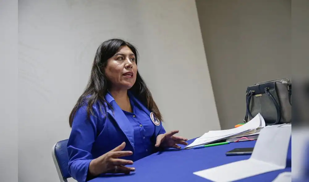 Se justifica. La candidata de APP reconoce que su trabajo no es prolífico debido a los apuros de la inscripción. Foto: Rodrigo Talavera/La República