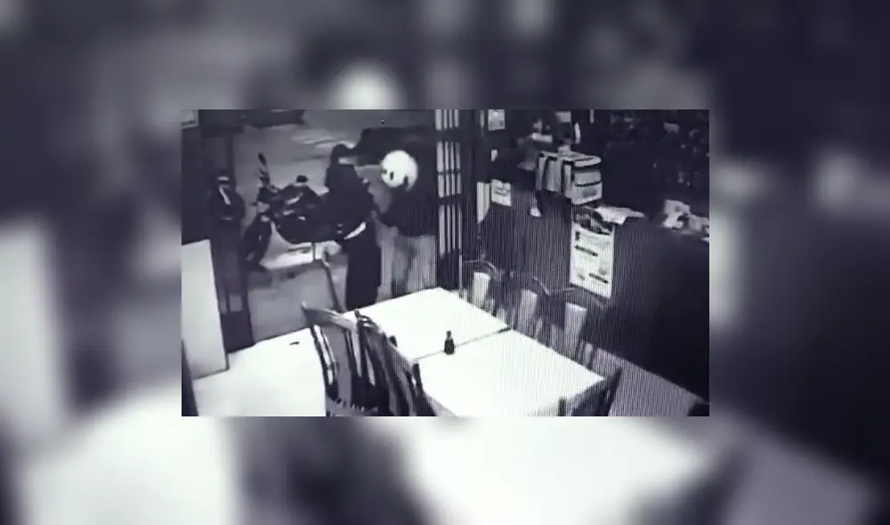 Ciudadanos piden mayor seguridad en la zona. Foto: captura / cámaras de seguridad del local