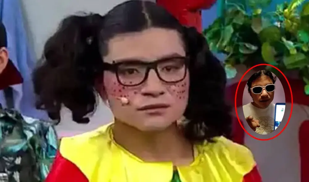 La 'Chilindrina huachana' asegura que hay personas que se hacen pasar por su mánager. Foto: composición LR/captura de América TV/@chilindrinatiktokoficial
