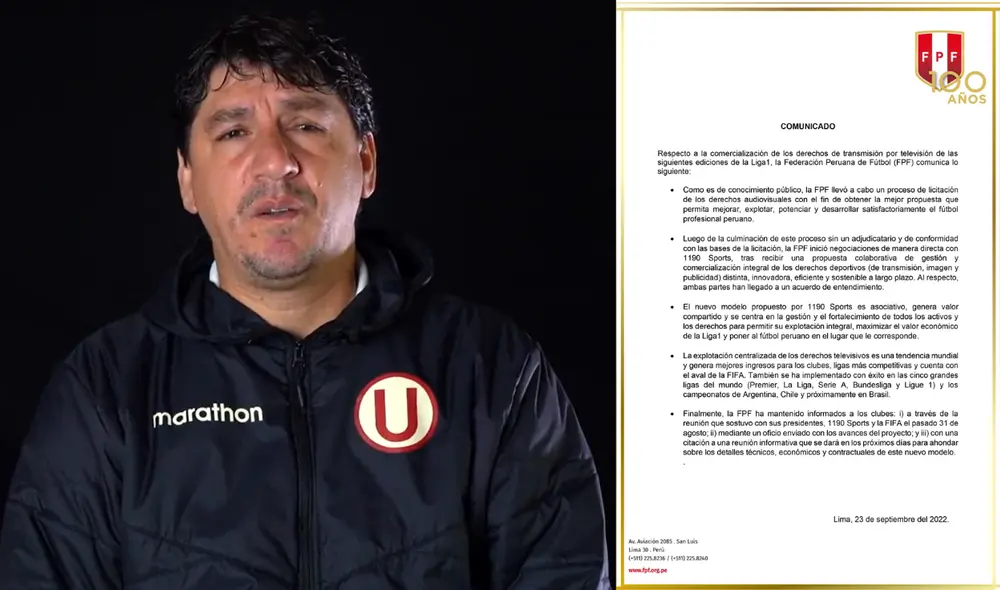 Jean Ferrari cree que la FPF no respeta el "juego limpio". Composición LR/Universitario de Deportes/FPF Jean Ferrari cree que la FPF no respeta el "juego limpio". Composición LR/Universitario de Deportes/FPF