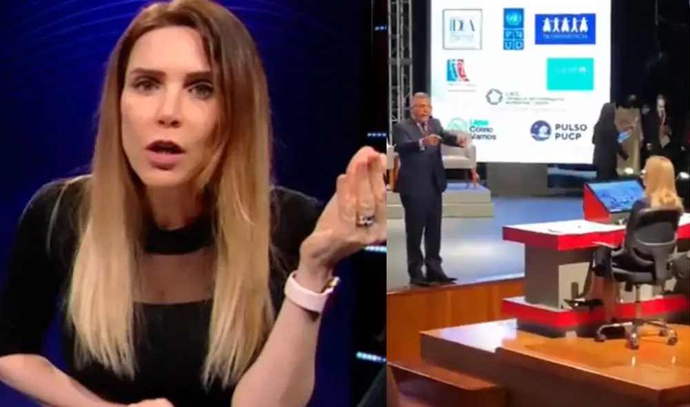 Juliana Oxenford se pronuncia tras reacción de Daniel Urresti. Foto: composición LR/ captura de ATV/ captura de Panamericana