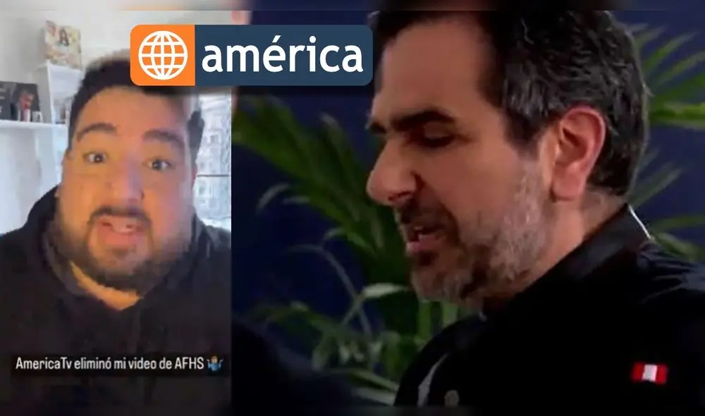 El youtuber se mostró indignado con la radical decisión de América TV. Foto: composición LR/@cinesmero/Instagram/“AFHS”