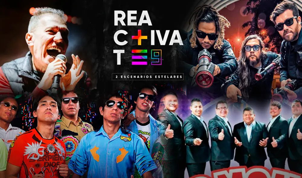 Armonía 10, La Nueva Invasión y Libido son algunos de los artistas que encabezan el Reactivate 9. Foto: Instagram / composición de Fabrizio Oviedo / La República