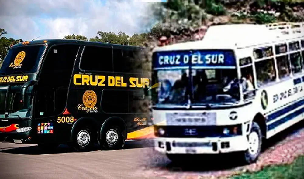 La empresa Cruz del Sur se originó en Arequipa y solo cubría cuatro rutas en todo el Perú. Foto: composición LR/Yupak/ Cruz del Sur/Facebook