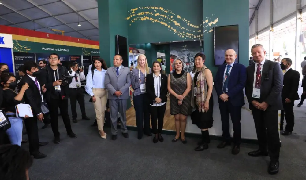 Embajadora de Australia, Maree Ringland en Perumin 35. Foto: difusión