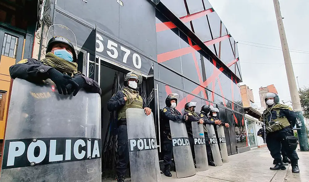 Control. Los locales de fachada funcionaban como negocios. Foto: difusión Control. Los locales de fachada funcionaban como negocios. Foto: difusión