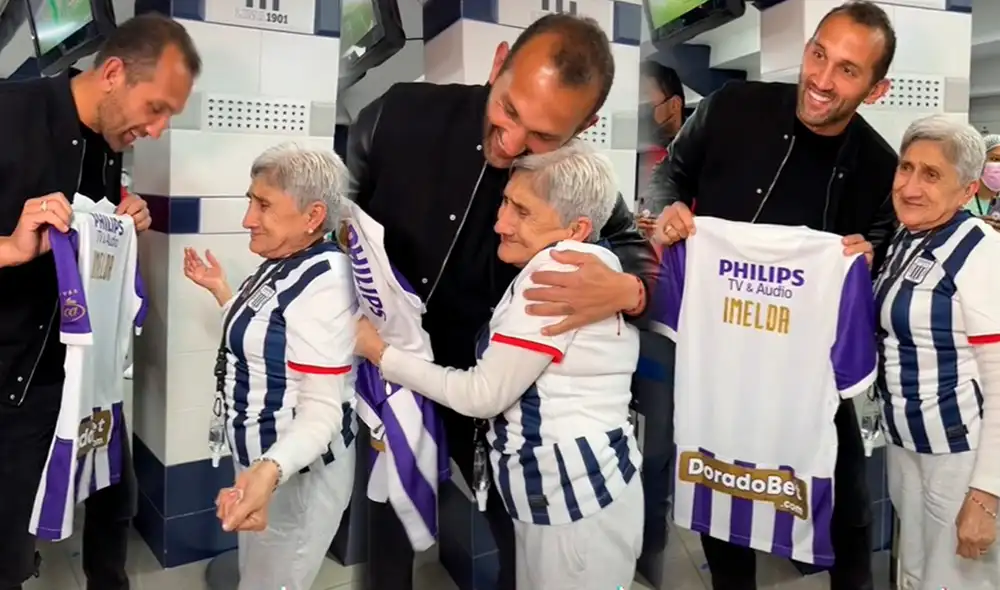 Hernán Barcos le cumplió el sueño a Imelda al encontrarse con ella en persona en Matute. Foto: captura de TikTok/@lessolech8