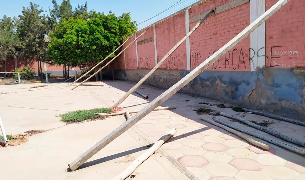 En marzo de 2022, La República constató mal estado de colegio Nuestra Señora de la Paz. Foto: Rosa Quincho/La República En marzo de 2022, La República constató mal estado de colegio Nuestra Señora de la Paz. Foto: Rosa Quincho/La República