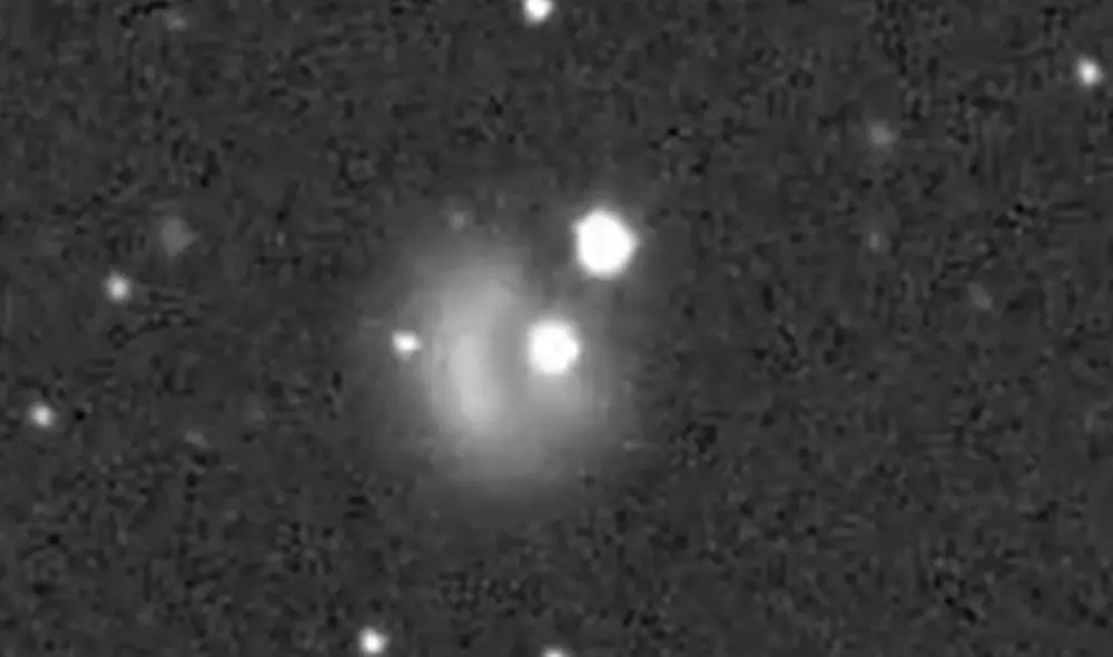 Tras el impacto de la nave DART con Dimorphos, el asteroide expulsó una nube de escombros y polvo. Foto: ATLAS