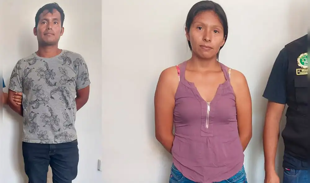 Ella portaba el equipo celular del asesinado líder nativo. Confesó que su pareja se lo había regalado. Foto: PNP Ella portaba el equipo celular del asesinado líder nativo. Confesó que su pareja se lo había regalado. Foto: PNP