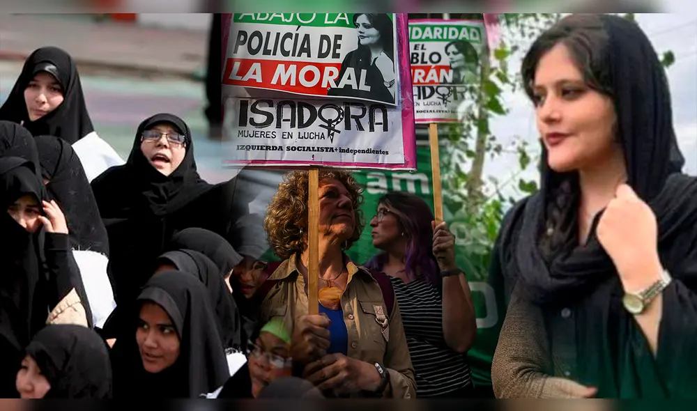 El velo es obligatorio en Irán desde la Revolución Islámica liderada en 1979. Foto: composición LR/EFE/Iran True