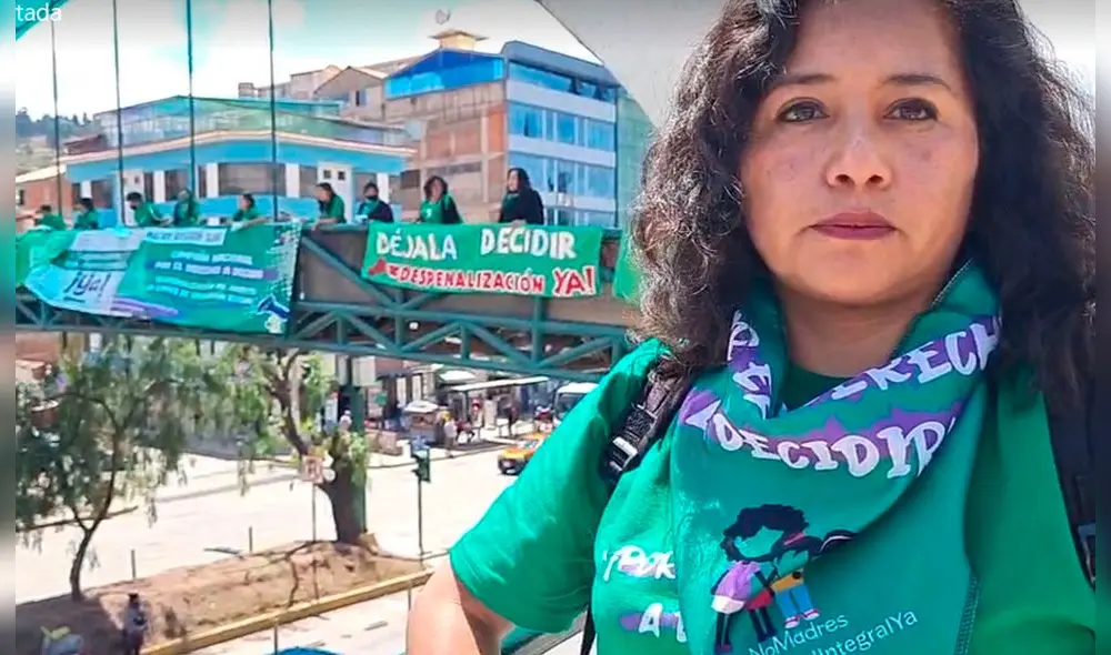 Cusco, banderolazo por el aborto legal y seguro. Foto: Facebook Cusco, banderolazo por el aborto legal y seguro. Foto: Facebook