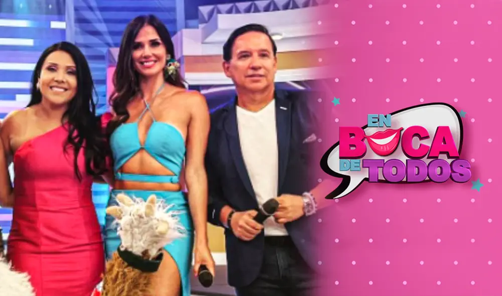 Tula Rodríguez, Maju Mantilla y Ricardo Rondón han sido los conductores de "En boca de todos" desde el 2017. Foto: composición/ Jazmín Ceras/ Tula Rodríguez/ Instagram/ América TV