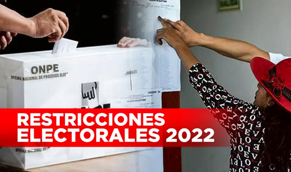 Las restricciones para las Elecciones Municipales y Regionales 2022 comenzaron el 26 de setiembre.  Foto: composición de Gerson Cardoso.