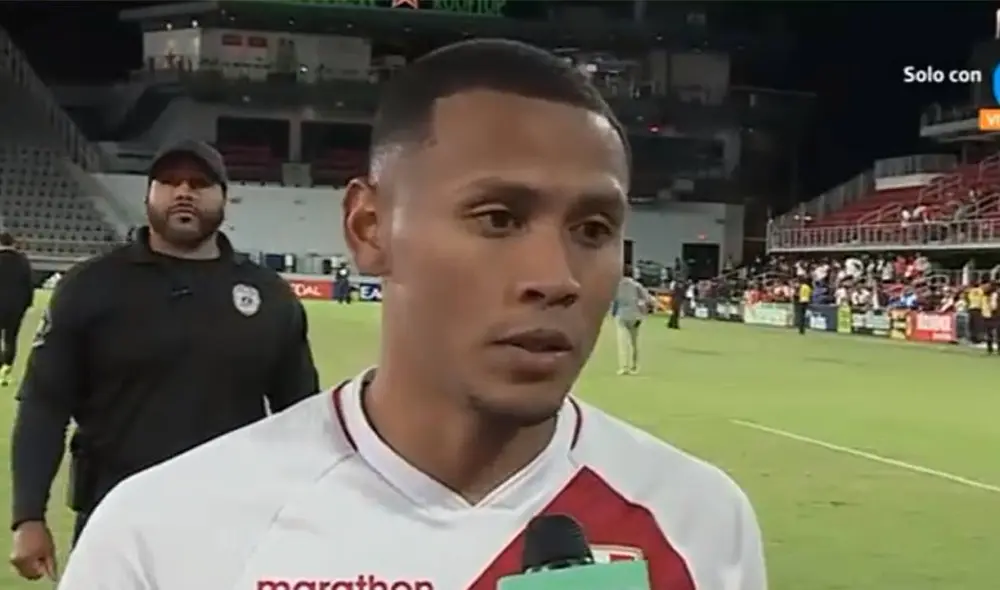 Bryan Reyna debutó con un tanto en la selección peruana. Foto: captura/Movistar Deportes