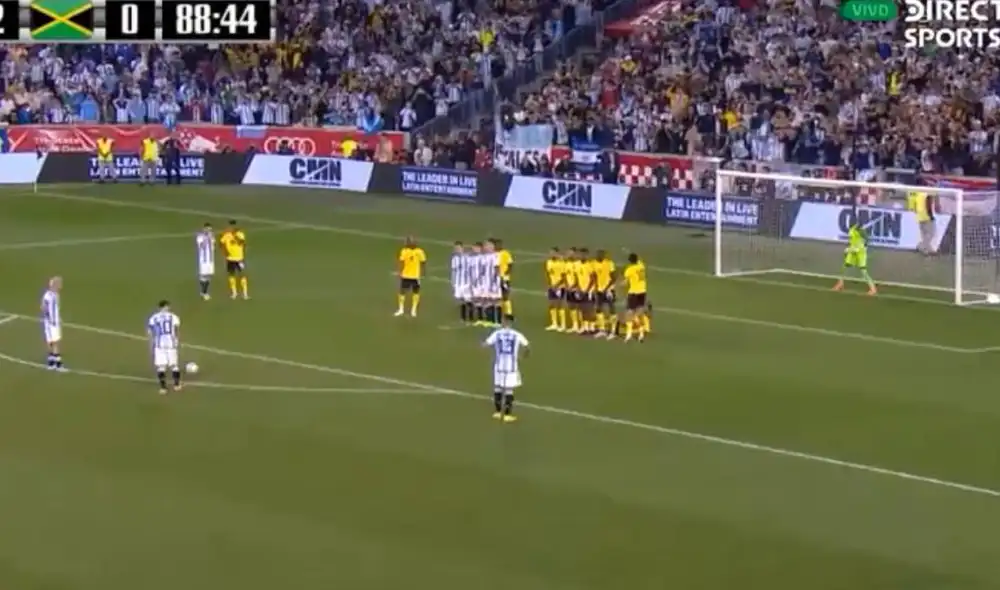 Lionel Messi sumó un nuevo tanto en la gira internacional de la Albiceleste. Foto: captura/DirecTV Sports Lionel Messi sumó un nuevo tanto en la gira internacional de la Albiceleste. Foto: captura/DirecTV Sports