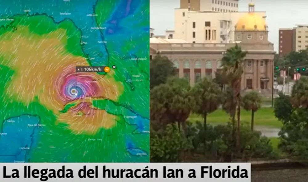 El huracán Ian se acerca peligrosamente a la categoría 5, mientras que los residentes de Miami cubren sus casas con tablones. Foto: captura de YouTube / Clarín El huracán Ian se acerca peligrosamente a la categoría 5, mientras que los residentes de Miami cubren sus casas con tablones. Foto: captura de YouTube / Clarín