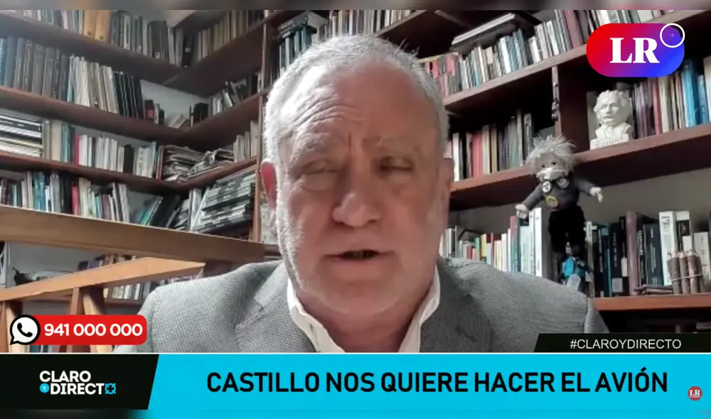Augusto Álvarez Rodrich habla sobre la polémica de Pedro Castillo y el avión presidencial. Foto: captura de Youtube. Augusto Álvarez Rodrich habla sobre la polémica de Pedro Castillo y el avión presidencial. Foto: captura de Youtube.