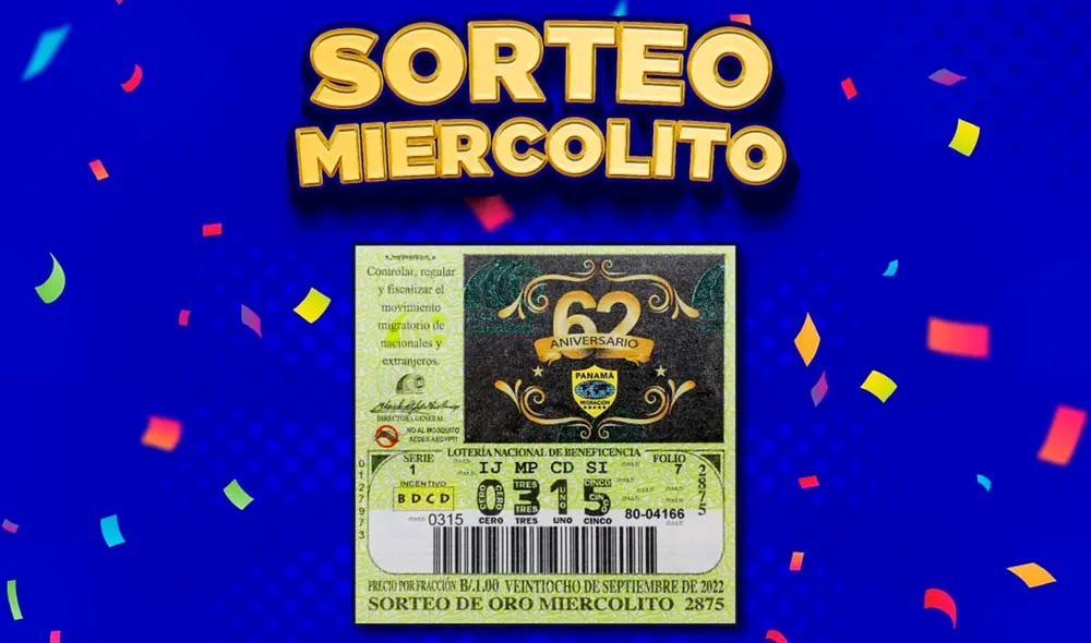 Lotería de Panamá de hoy, miércoles 28 de septiembre de 2022. Foto: lnbpma / Twitter