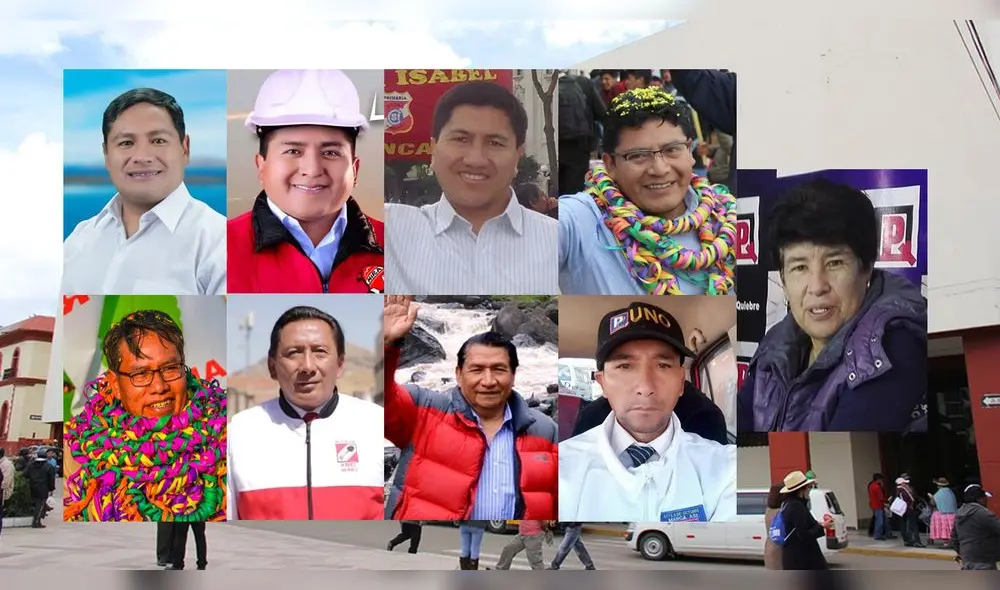 Aspirantes al sillón provincial de Puno. Foto: composición La República Aspirantes al sillón provincial de Puno. Foto: composición La República